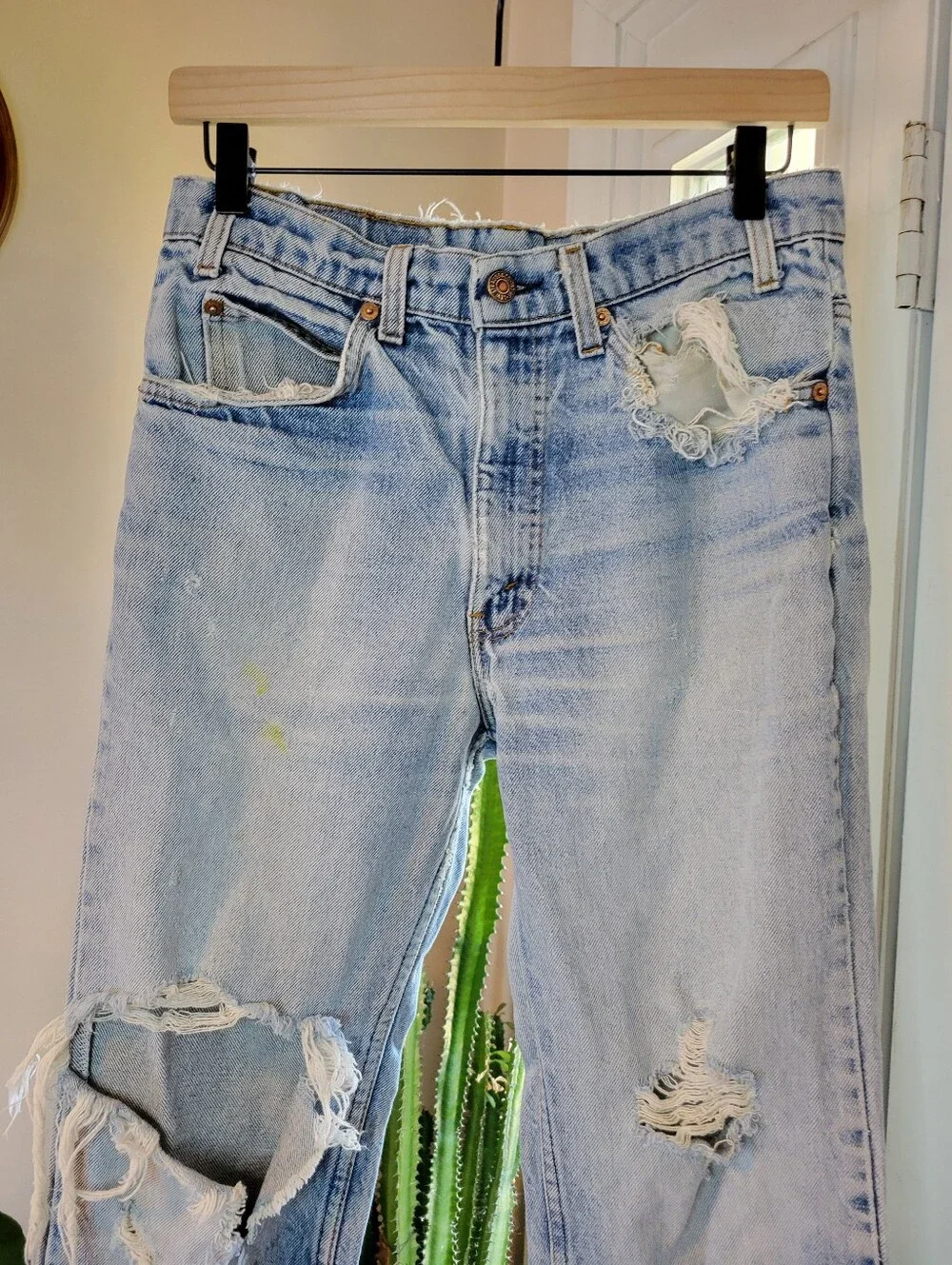 Levi's Orange Tab Vintage Straight Leg Light Wash Jeans, Size 28in
